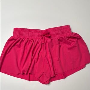 Hot Pink  Athletic Shorts Lightweight & Flowy